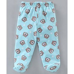 Babyhug Footed Bootie Leggings Stripes & Bear Print Pack Of 3 - Multicolor