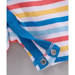 Babyhug 100% Cotton Half Sleeves Romper Multiprint Pack Of 3 - Multicolor