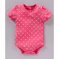 Babyhug 100% Cotton Half Sleeves Onesies Multiprint Pack Of 3 - Multicolor