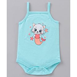 Babyhug Cotton Sleeveless Onesies Polka Dot Print Pack of 3 - Blue Pink White