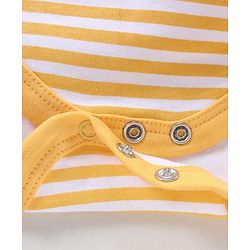 Babyhug 100% Cotton Half Sleeves  Onesies Teddy Print Pack of 5 - Multicolor