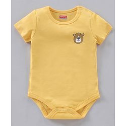Babyhug 100% Cotton Half Sleeves Onesies Strip & Polka Dot Print Pack of 5 - Blue Yellow Red