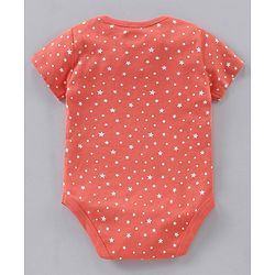 Babyhug 100% Cotton Half Sleeves Onesies Strip & Polka Dot Print Pack of 5 - Blue Yellow Red