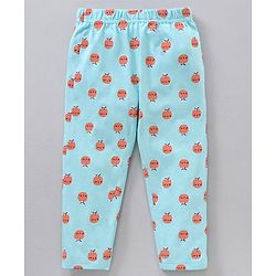 Babyhug Short Sleeves Night Suit Apple Print - Mint