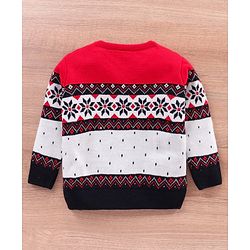 Babyhug Full Sleeves Sweater Placement Design- Multicolor