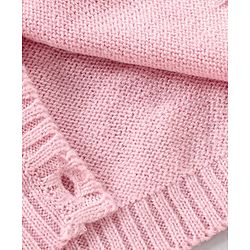 Babyhug Knit Full Sleeves Sweater - Pink