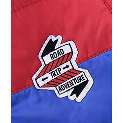 Babyhug Full Sleeves Color Block Hooded Jacket- Yellow Red