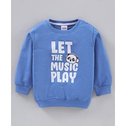 Babyhug Full Sleeves Sweatshirt Panda & Text Print Pack of 2- Multicolor