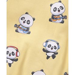 Babyhug Full Sleeves Sweatshirt Panda & Text Print Pack of 2- Multicolor