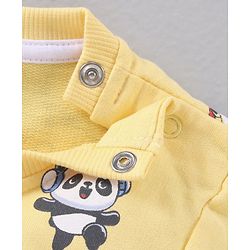 Babyhug Full Sleeves Sweatshirt Panda & Text Print Pack of 2- Multicolor