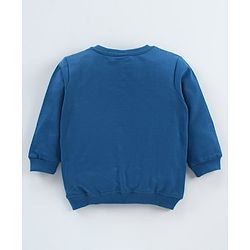 Babyhug Full Sleeves Sweatshirts Bear Print Pack of 2 - Yellow Blue