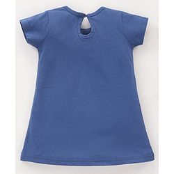 Babyhug Half Sleeves Nighty Star & Whale Print Pack of 2 - Blue