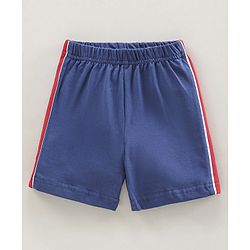 Babyhug Half Sleeves T-Shirt & Shorts Set Striped & Koala Print - Navy Blue