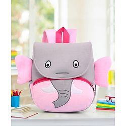 Babyhug Elephant Shaped Soft Toy Bag 11 Inches (Colour & Print May Vary)