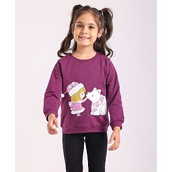 BABYHUG GIRL'S FULL SLEEVES SWEATSHIRT WITH GRAPHICS