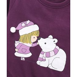 BABYHUG GIRL'S FULL SLEEVES SWEATSHIRT WITH GRAPHICS