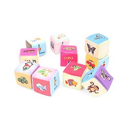 Babyhug 14 pcs Soft Colorful Stacking Cube Set| Alphabets, Numbers, Learning and Educational Brain Development Toy for 3-4 Years Kids| Building Blocks, Stacking and Sorting Gifting Toy| BIS Certified