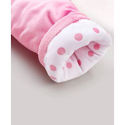 Babyhug Woven Full Sleeves Rompers Kitty Applique - Pink