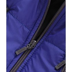 Babyhug Full Sleeves Hooded Puffed Solid Colour Jacket - Blue