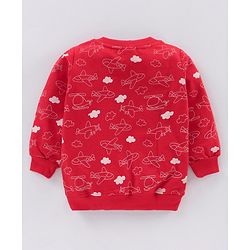 Babyhug Full Sleeves Knit Sweatshirts With Text Graphics Pack of 2- Multicolor