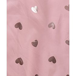 Babyhug Full Sleeves Winter Wear Hooded Romper Heart Print - Pink
