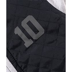 Babyhug Full Sleeves Reversible Jacket Solid & Stripes Print- Navy White