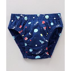 Babyhug Antibacterial Cotton Printed Briefs Pack of 5 - Multicolor