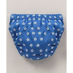 Babyhug Cotton Knit Antibacterial Stripe & Star Printed Briefs Pack of 5 - Multicolour