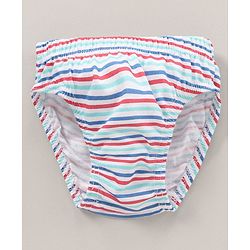 Babyhug Cotton Knit Antibacterial Stripe & Star Printed Briefs Pack of 5 - Multicolour
