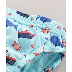 Babyhug Cotton Knit Antibacterial Stripe & Star Printed Briefs Pack of 5 - Multicolour