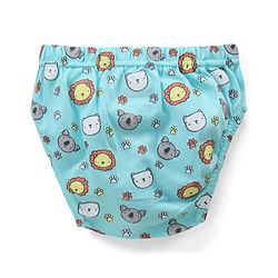 Babyhug  Cotton Knit Antibacterial Animal Print & Striped Briefs Pack of 5 - Multicolour