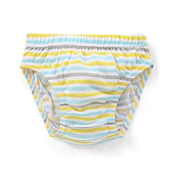 Babyhug  Cotton Knit Antibacterial Animal Print & Striped Briefs Pack of 5 - Multicolour