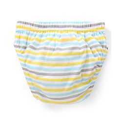 Babyhug  Cotton Knit Antibacterial Animal Print & Striped Briefs Pack of 5 - Multicolour