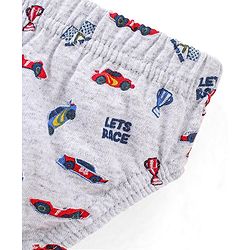 Babyhug Antibacterial Stripes & Vehicle Print Briefs Pack of 5 - Multicolor