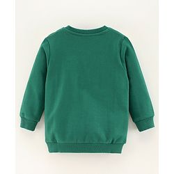 Babyhug Full Sleeves Sweatshirt Teddy Embroidery - Green