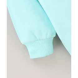 Babyhug Full Sleeves Cut & Sew Sweatshirt Multi Print - Blue Green