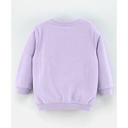 Babyhug Full Sleeves Sweatshirt Penguin Print - Purple
