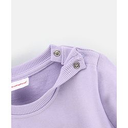 Babyhug Full Sleeves Sweatshirt Penguin Print - Purple