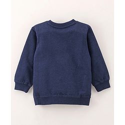 Babyhug Full Sleeves Sweatshirt Space Fun Print - Navy