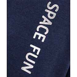 Babyhug Full Sleeves Sweatshirt Space Fun Print - Navy