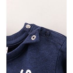 Babyhug Full Sleeves Sweatshirt Space Fun Print - Navy
