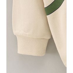 Babyhug Full Sleeves Hooded Sweat Jacket With Bag Print- Beige