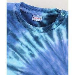 Babyhug Full Sleeves Sweatshirt Tie Dye Print - Blue