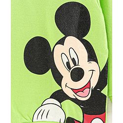 Babyhug Full Sleeves Sweatshirt Mickey Mouse Graphic & Print at Sleeves- Green