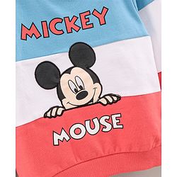 Babyhug Full Sleeves Sweatshirt Mickey Mouse Print - Multicolor