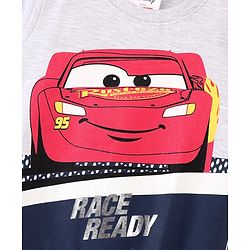 Babyhug Full Sleeves Sweatshirt Disney Cars Print- Grey
