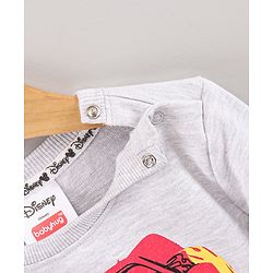 Babyhug Full Sleeves Sweatshirt Disney Cars Print- Grey
