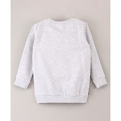 Babyhug Full Sleeves Sweatshirt Disney Cars Print- Grey