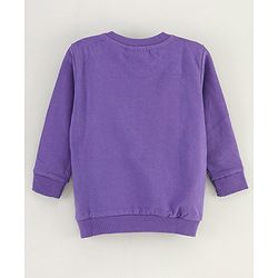 Babyhug Full Sleeves Sweatshirt Mickey Mouse Print - Purple