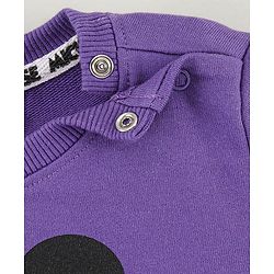 Babyhug Full Sleeves Sweatshirt Mickey Mouse Print - Purple